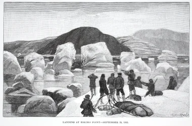 Landing bij Eskimo Point, 29 september 1883, uitgegeven in Londen 1886
